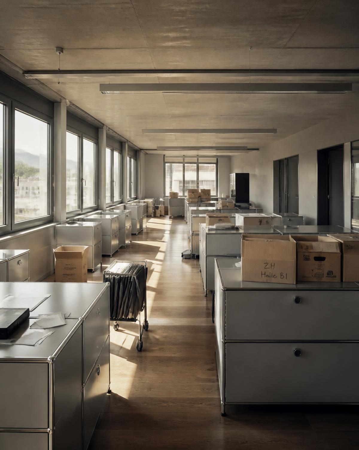 Büroauflösung mit USM Haller und Vitra Büromöbeln